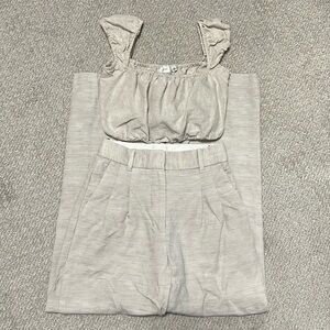 Artizia Wilfred Effortless Pant Linen 00 + Top XS